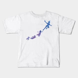 Peter Pan silhouettes Kids T-Shirt